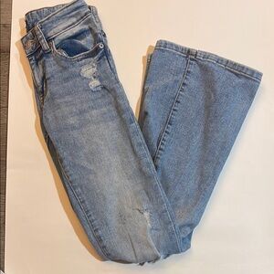 Aeropostale Blue Flare Wide Leg Jeans with Vintage Appeal